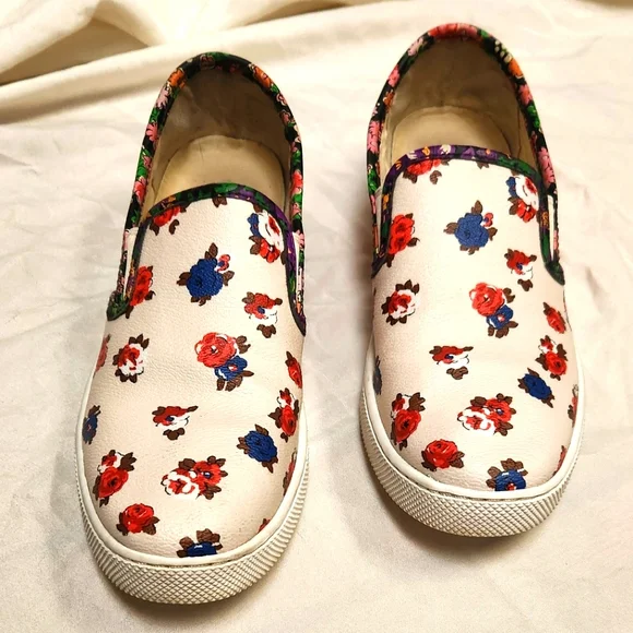 WOMEN'S COACH PARKSIDE TEA ROSE SLIP ON SHOES SIZE 8 - Picture 2 of 4